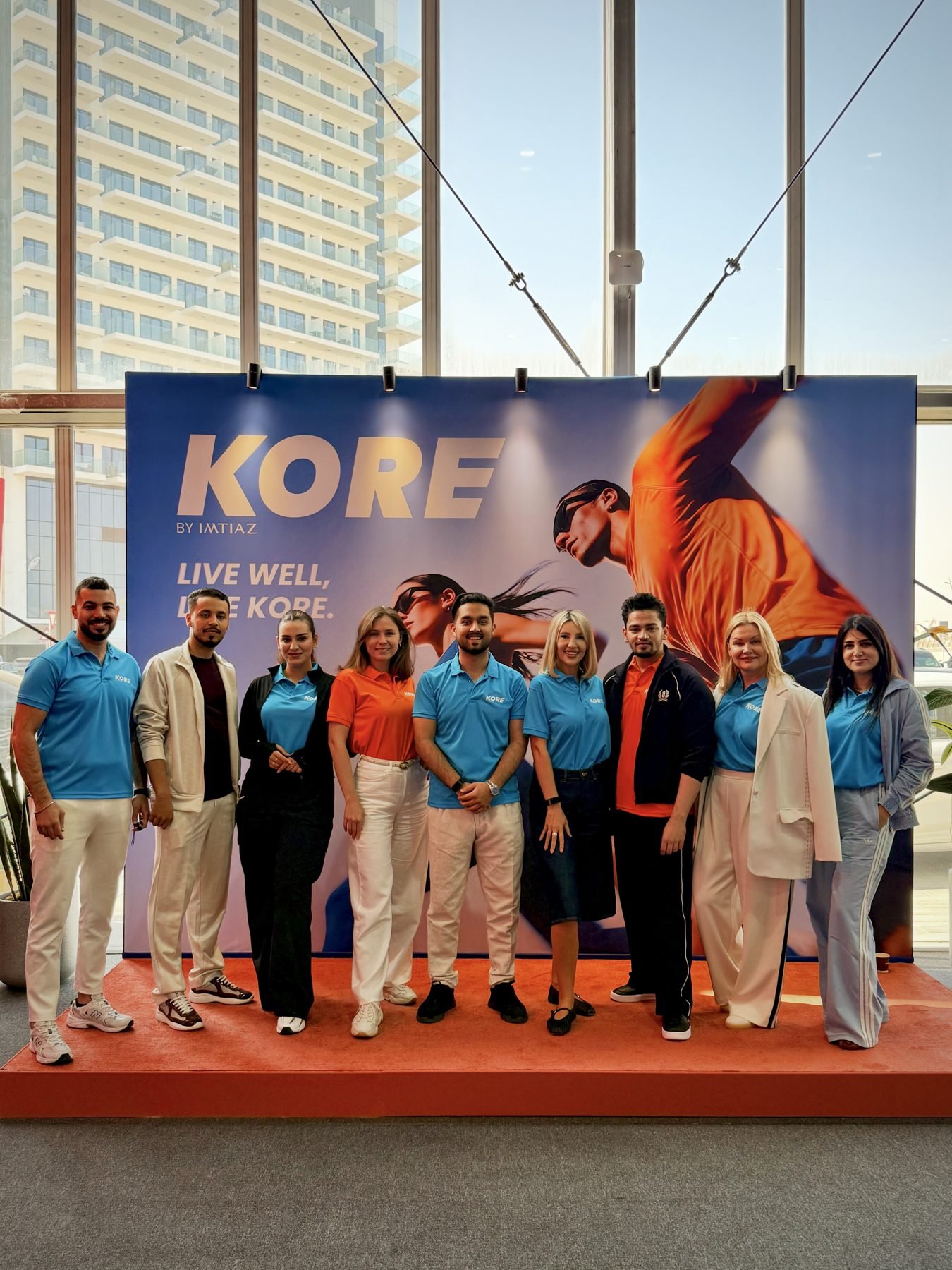 KORE by Imtiaz launch team with Shah Hussain, Dubai